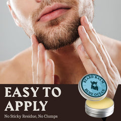 Striking Viking balm with shea butter nourishes beard and skin.