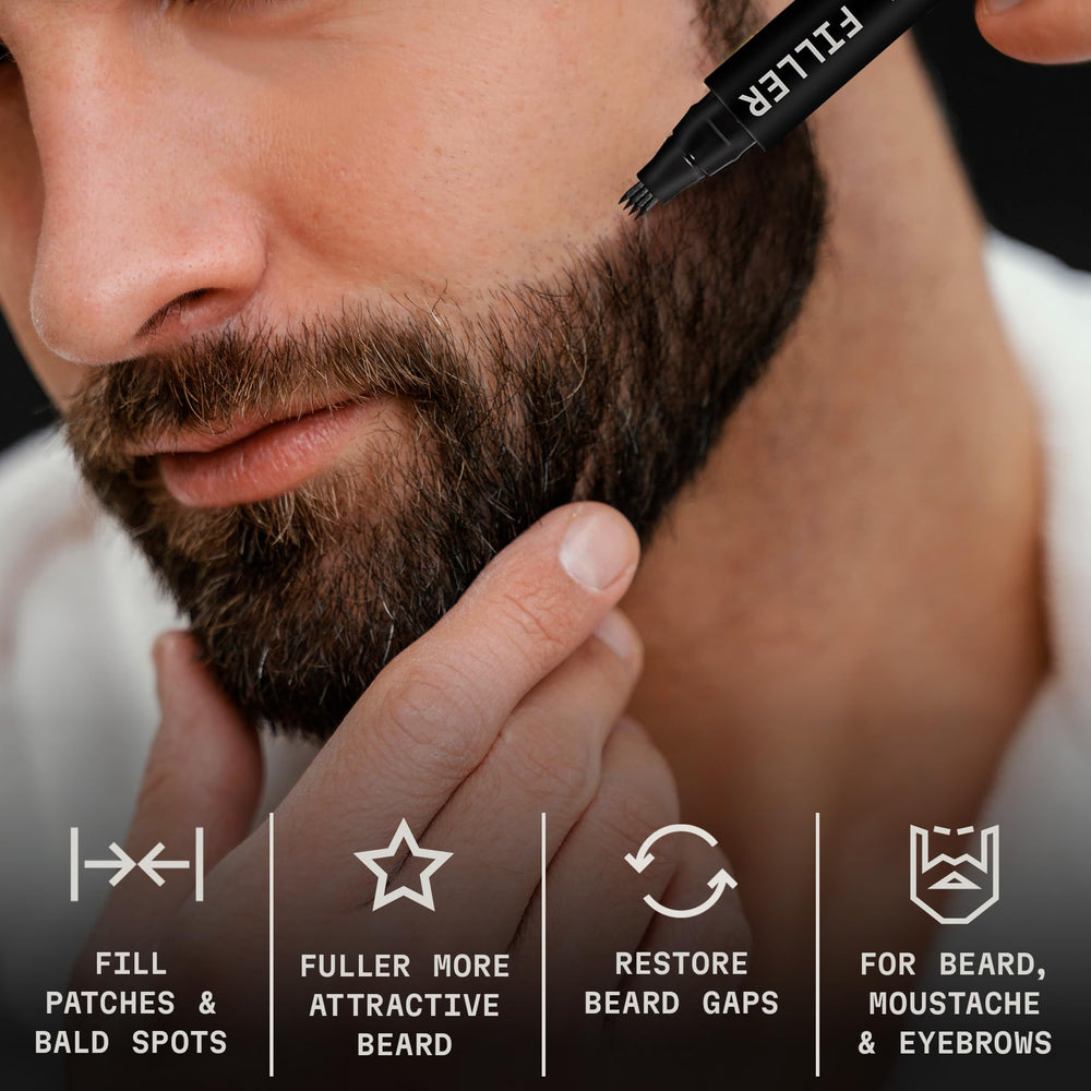 Striking Viking Beard Pencil four-pronged tip creates hair-like strokes