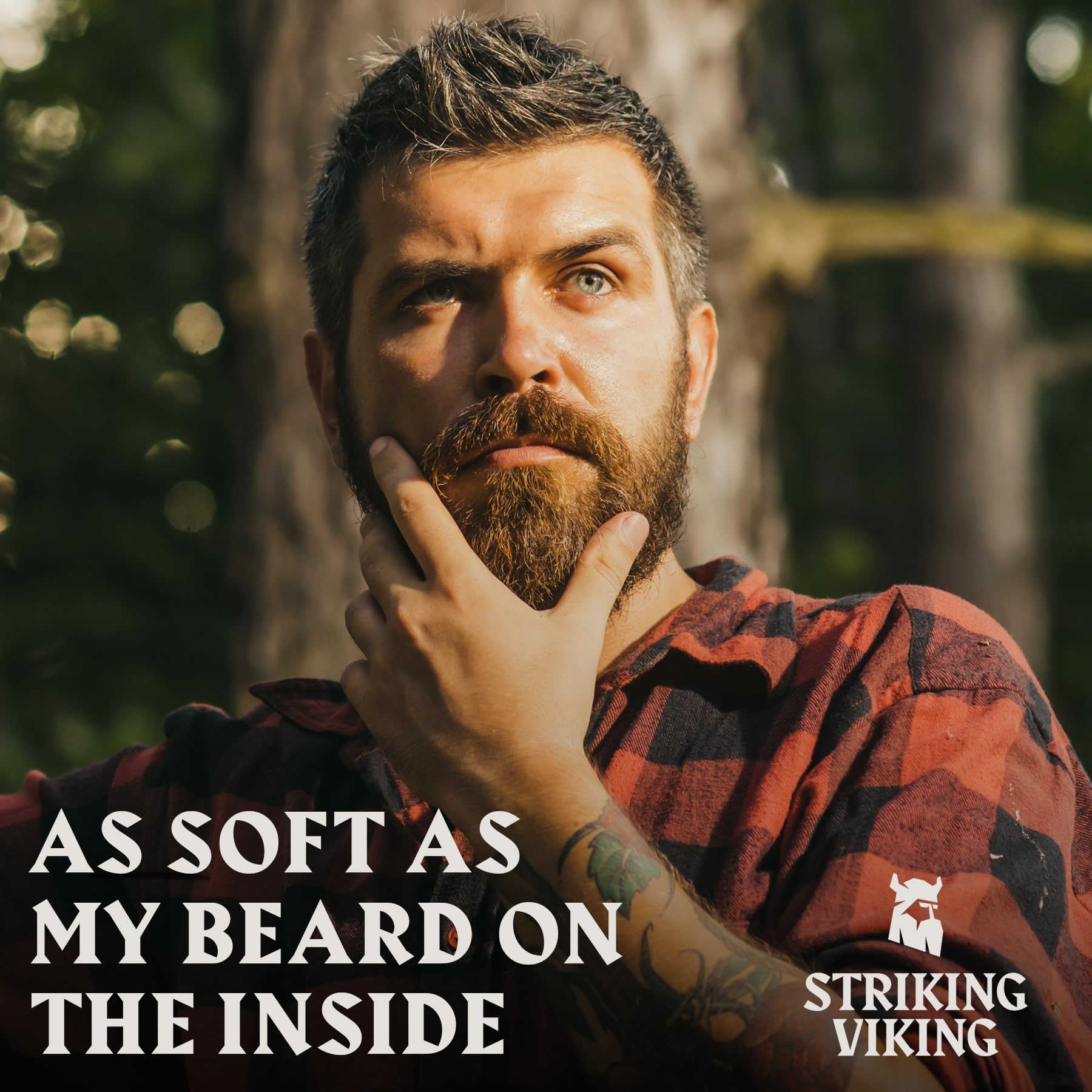Striking Viking cedarwood finish delivers a non-greasy, groomed look.