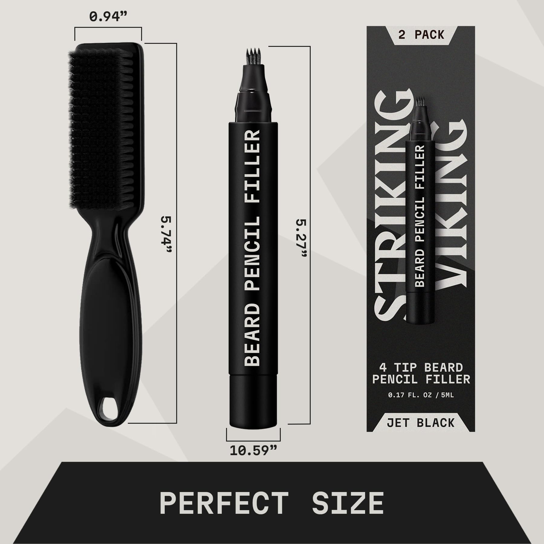 Striking Viking Bold beard enhancer shapes with precision