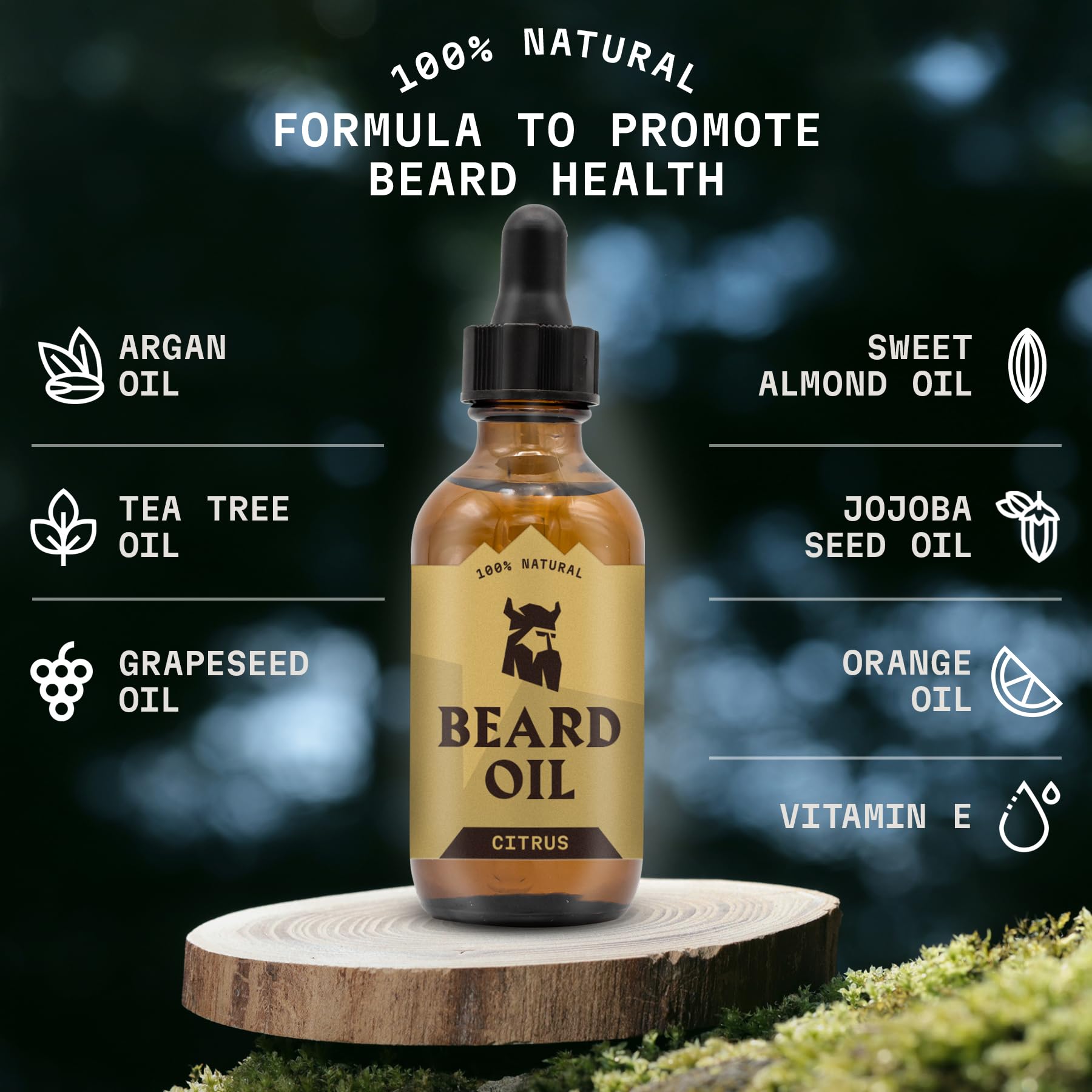 Ingredients spotlight: jojoba and argan oils in Striking Viking Citrus Beard Oil.