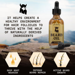 Beard groomed with Striking Viking Citrus Oil for a refreshed look.