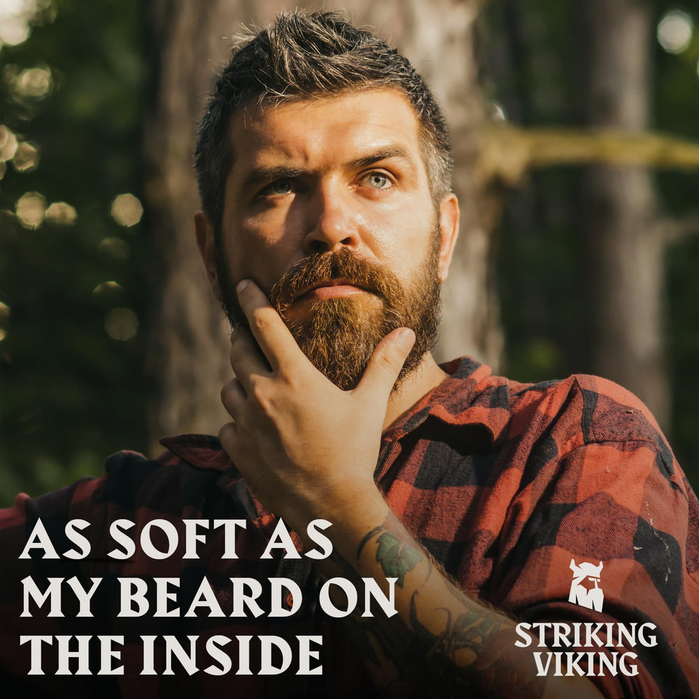 Striking Viking quick, easy grooming routine ready for styling.