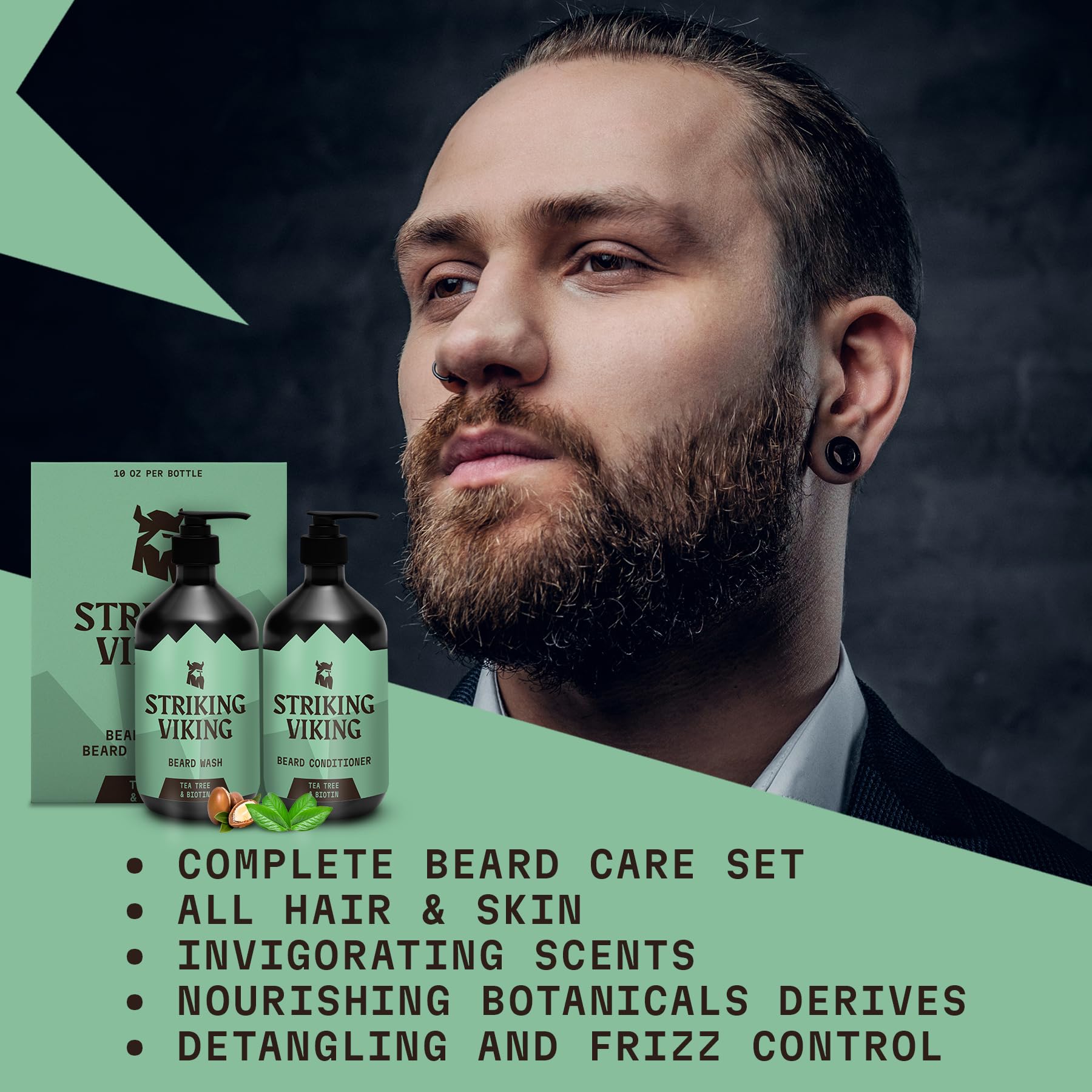 Striking Viking Everyday Beard Routine simplifies grooming.
