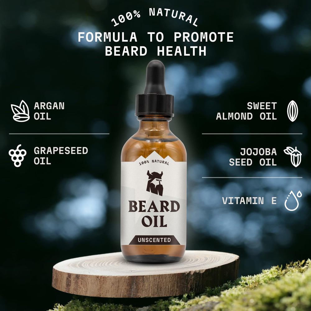Striking Viking fragrance-free oil texture for sensitive skin.