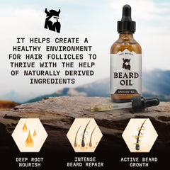 Striking Viking jojoba-argan blend close-up for nourishing daily grooming.