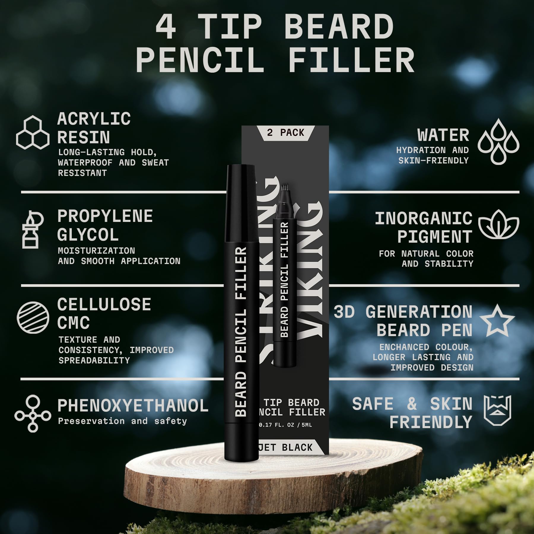 Striking Viking Waterproof formula stays put through workouts