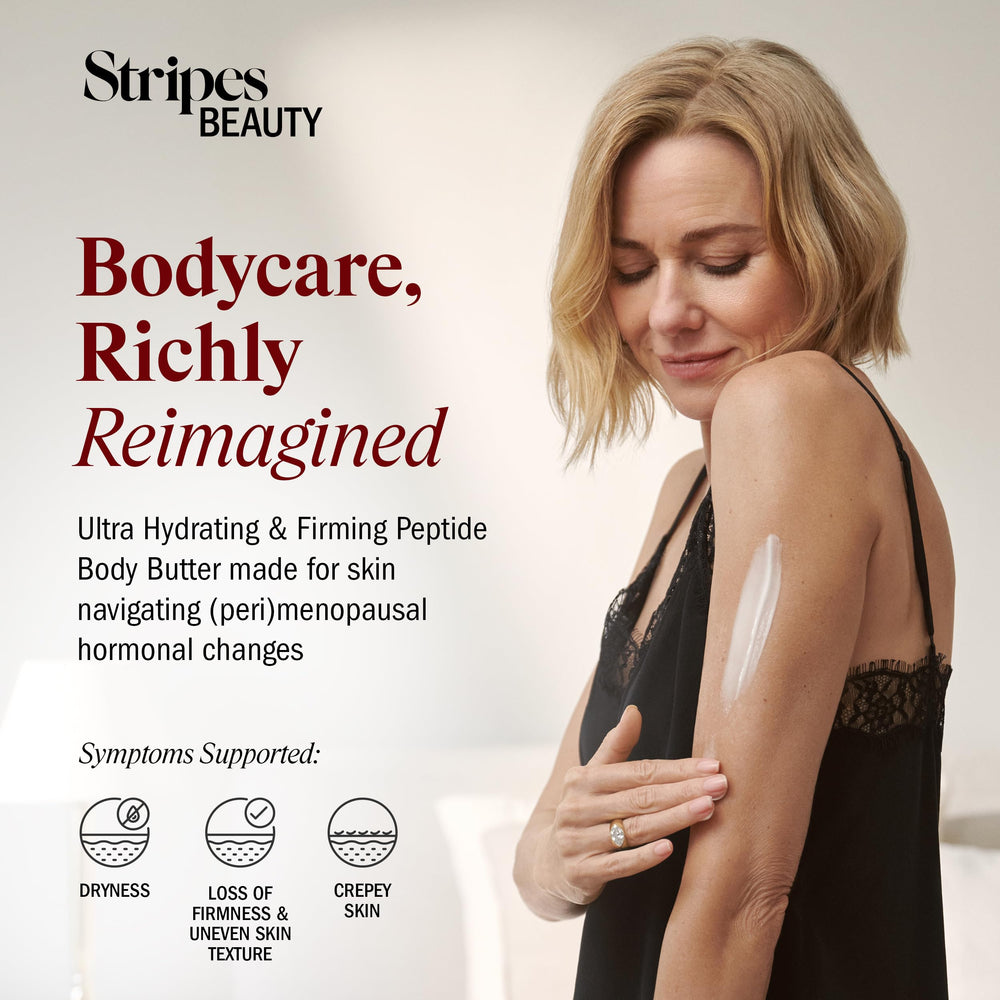 STRIPES Beauty ectoine-squalane formula bottle highlighting deep hydration and protective barrier.