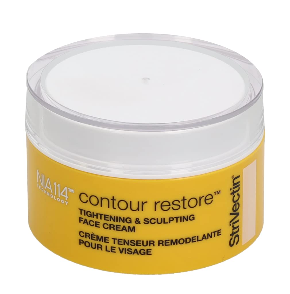 StriVectin Contour Restore cream swirl showing luxurious texture and glow.