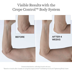 StriVectin Crepe Control cream applied to forearm for a tightening feel.