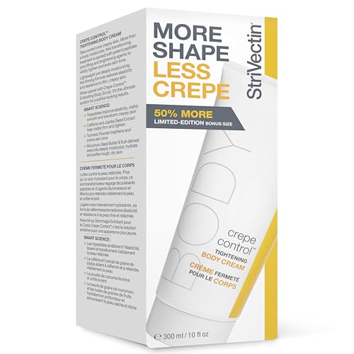 StriVectin Crepe Control texture close-up highlights creamy, deeply moisturizing formula.