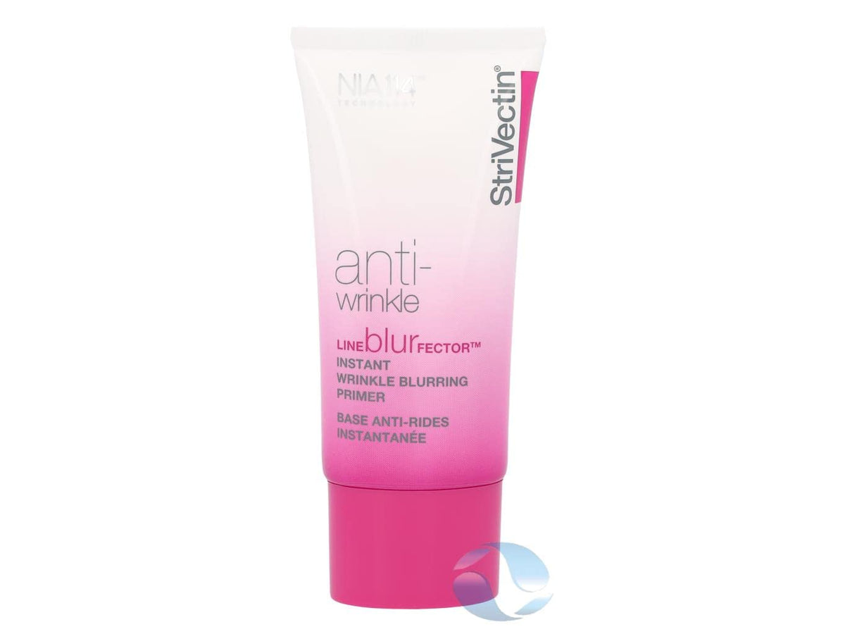 StriVectin Line BlurFector bottle: instant wrinkle blur for smoother makeup application.