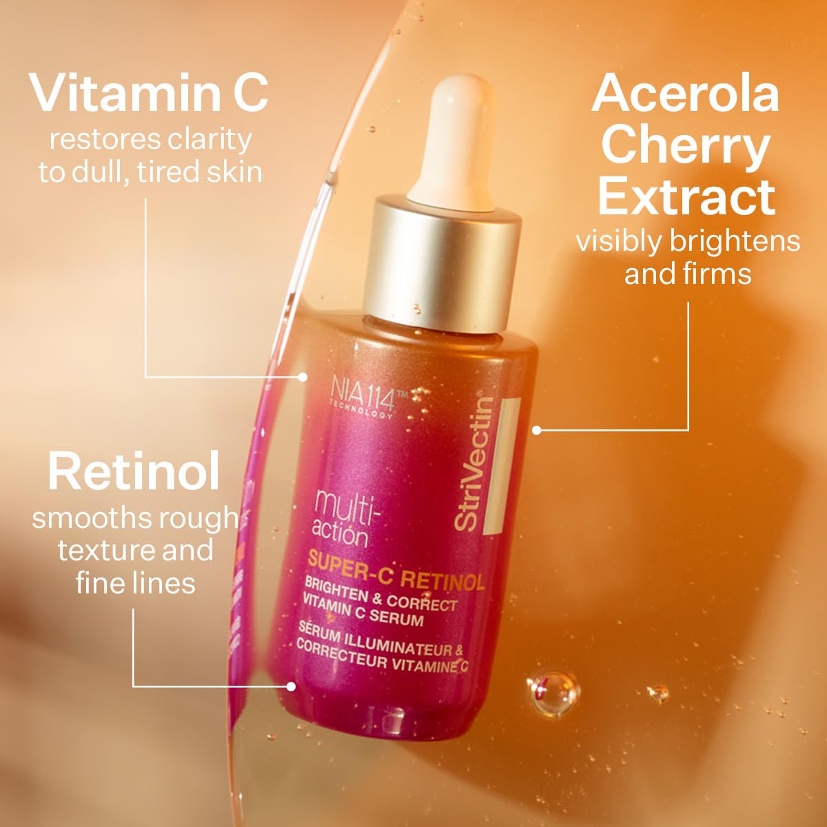StriVectin Super C Serum application routine image suggests daily brightening benefits