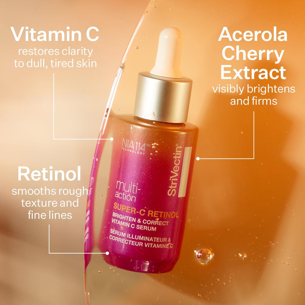 StriVectin Super C Serum application routine image suggests daily brightening benefits