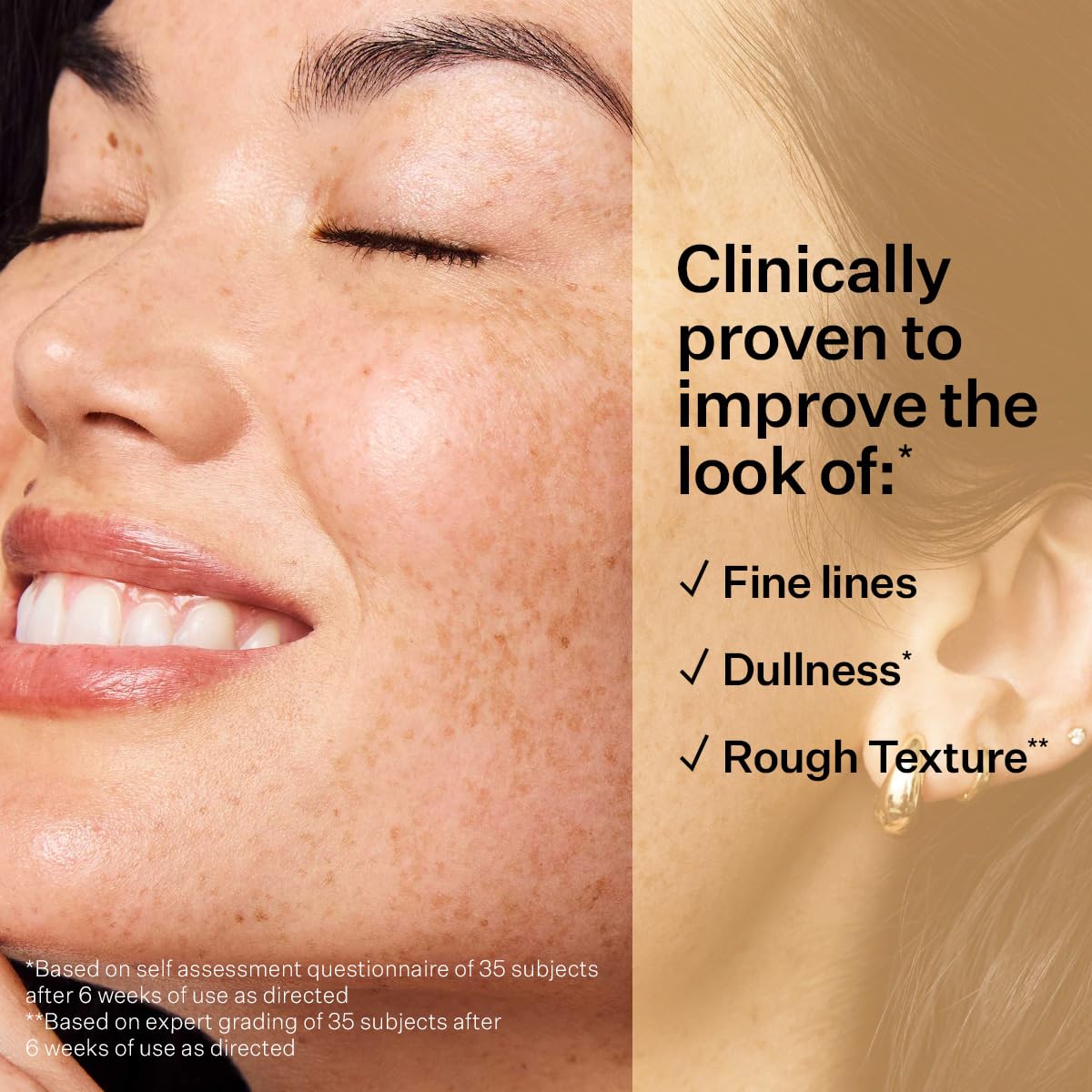 StriVectin Super C Serum texture swatch hints even skin tone