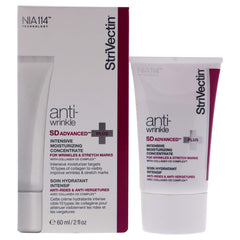 StriVectin SD Advanced Plus bottle closeup showing hydrating moisturizer for smooth skin