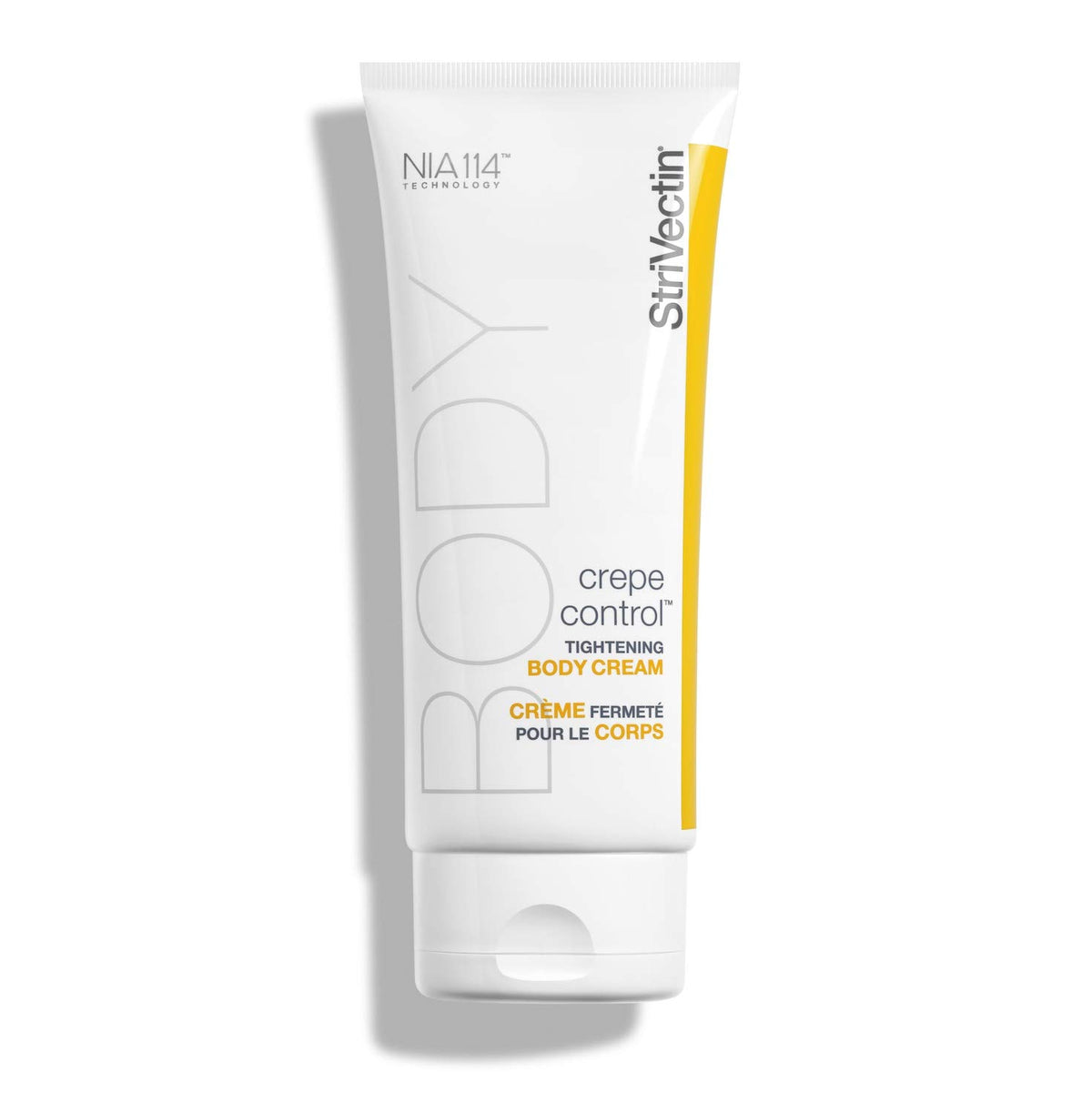 StriVectin Tighten and Lift Crepe Control bottle promotes firmer, more even-looking skin.