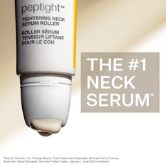 StriVectin neck roller applying product on jawline to define contour