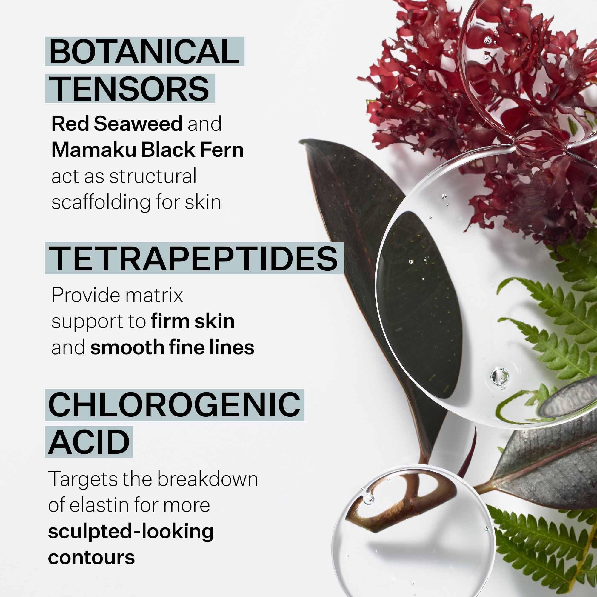 Application scene shows gentle patting to aid absorption of StriVectin Peptight serum.