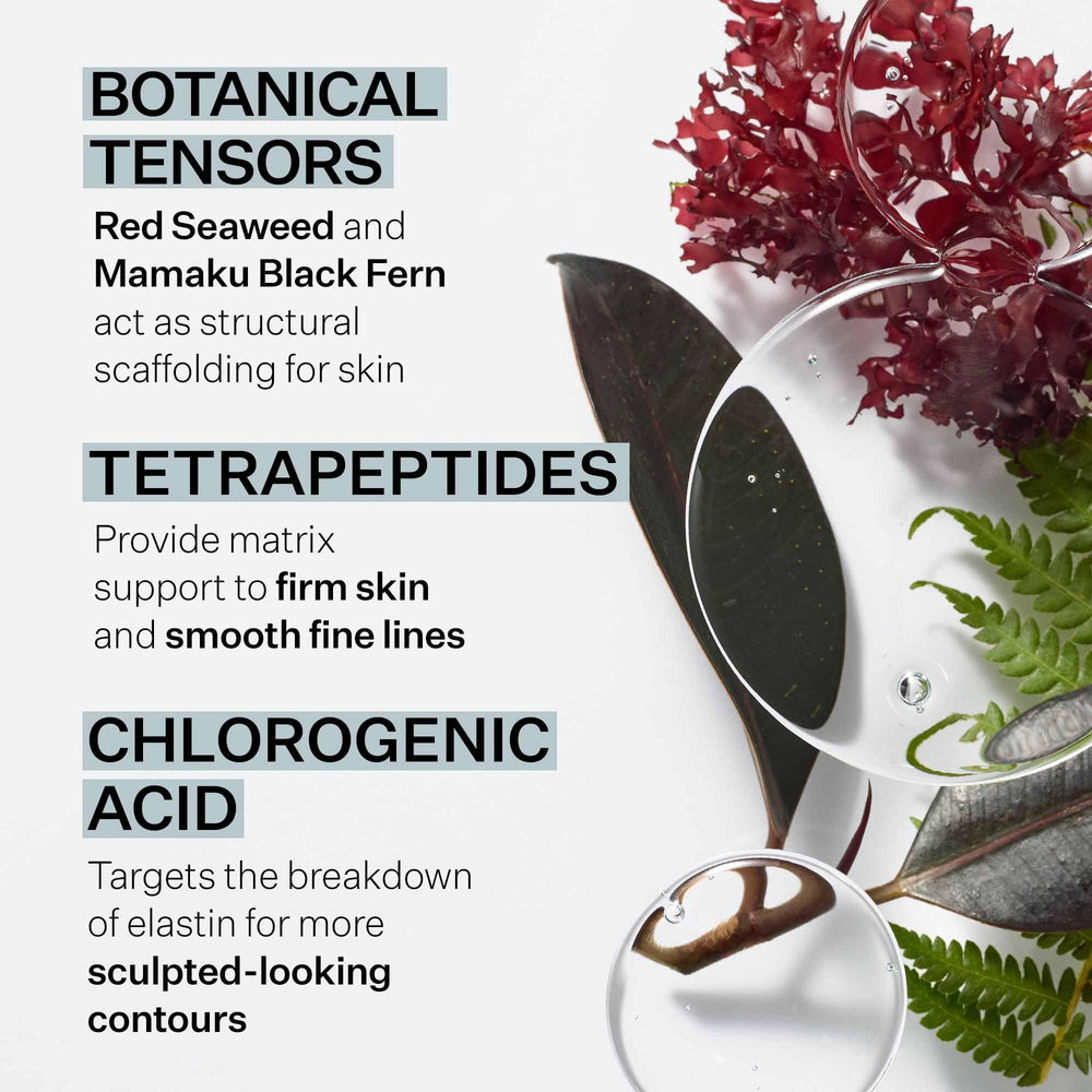 Application scene shows gentle patting to aid absorption of StriVectin Peptight serum.