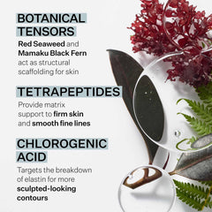 Application scene shows gentle patting to aid absorption of StriVectin Peptight serum.