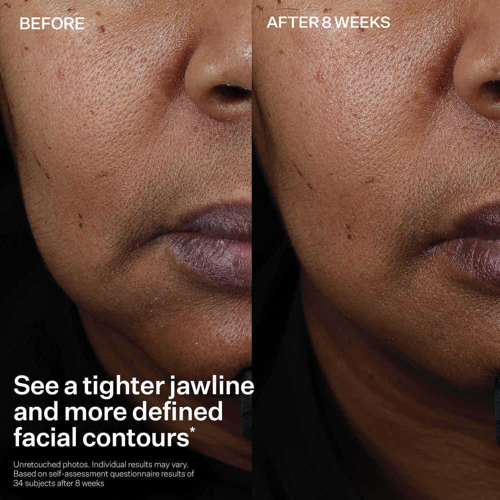 Packaging box and bottle present a clinical aesthetic for skincare routines with StriVectin.