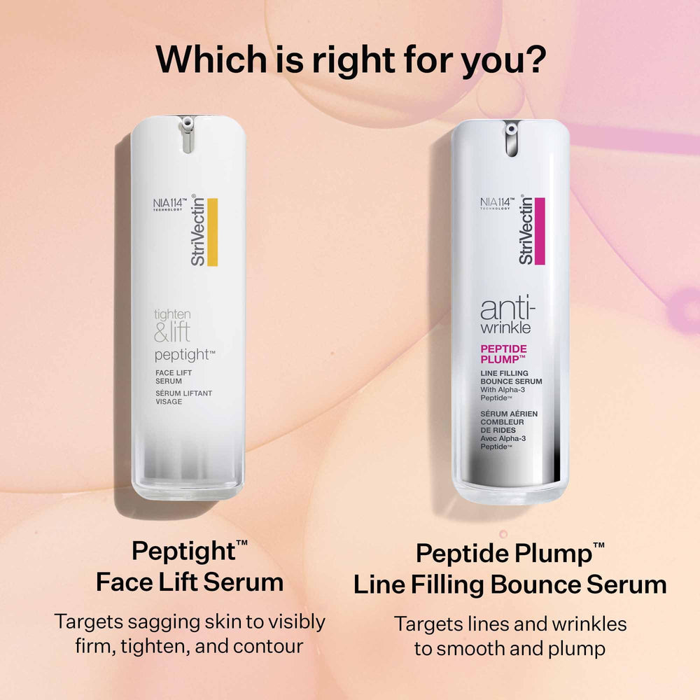 Close view of StriVectin Peptight skin suggests brighter, more even tone after use.