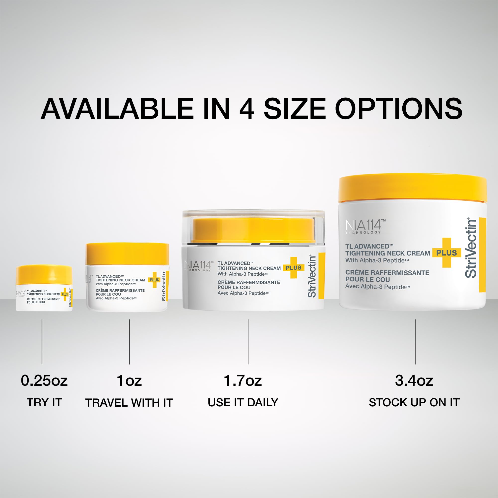 Lifestyle scene applying StriVectin neck cream in morning routine