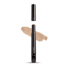 Stryx Concealer Tool in light cognac shade applied for quick blemish coverage