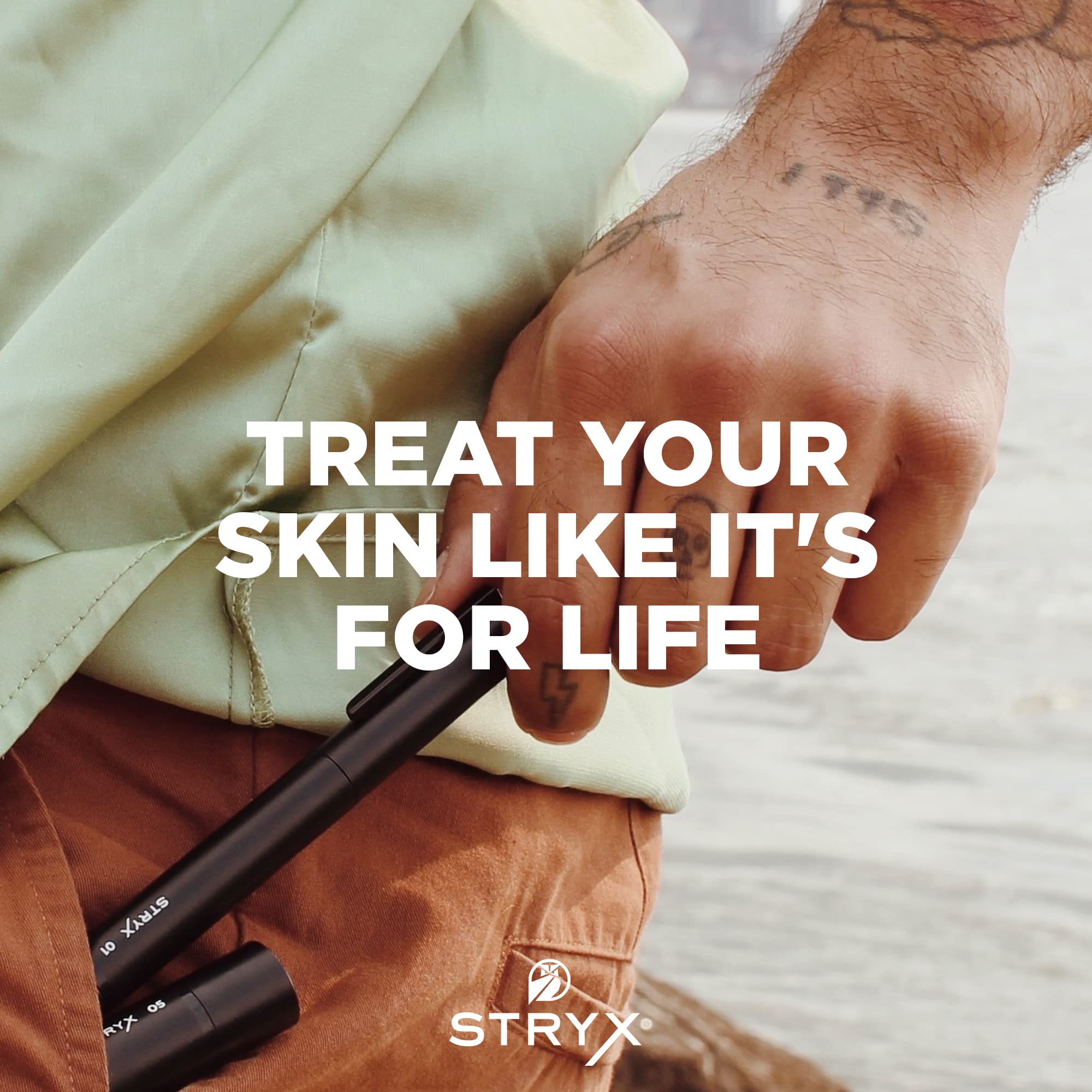 Stryx Concealer Tool blends under the eye for a refreshed look
