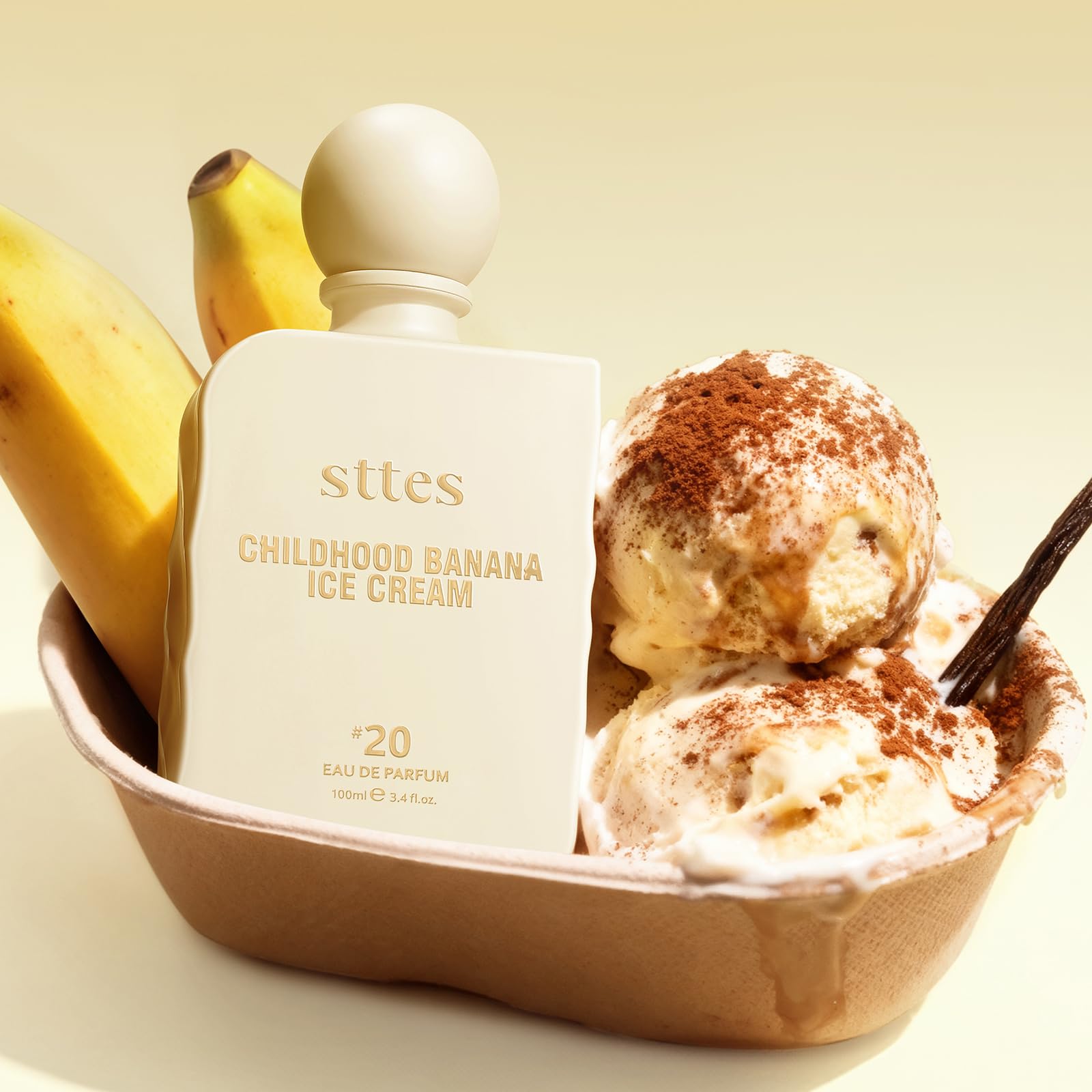 Sttes Vanilla Banana aroma note highlighting creamy sweetness for date nights.