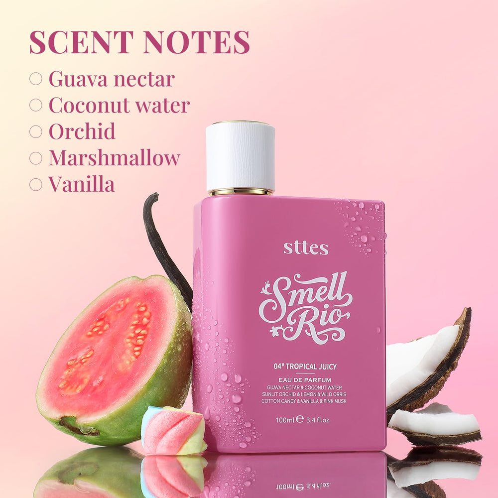 Stttes Smell Rio Perfume 04 vanilla bean highlight hints at creamy depth and gourmand warmth.