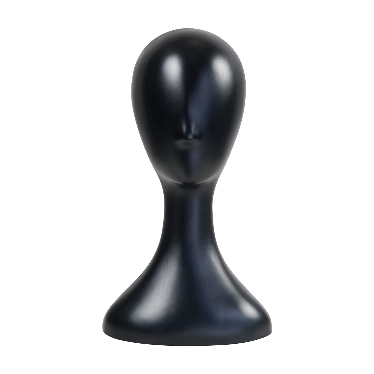 Studio Limited 16-inch black mannequin head for lifelike wig display