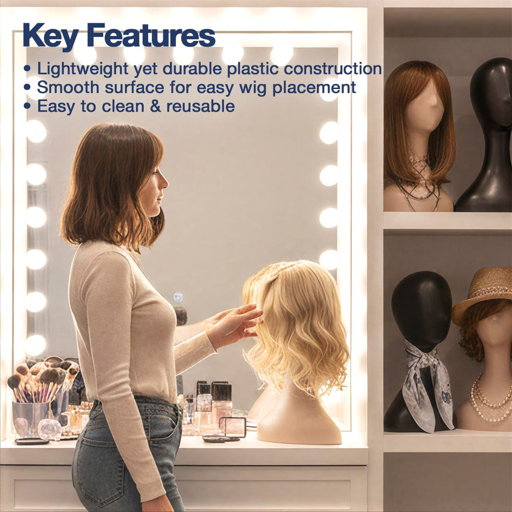 Studio Limited durable display head is easy to clean