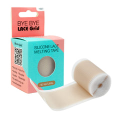 Studio Limited silicone lace tape closeup with natural skinlike texture for seamless attachment.