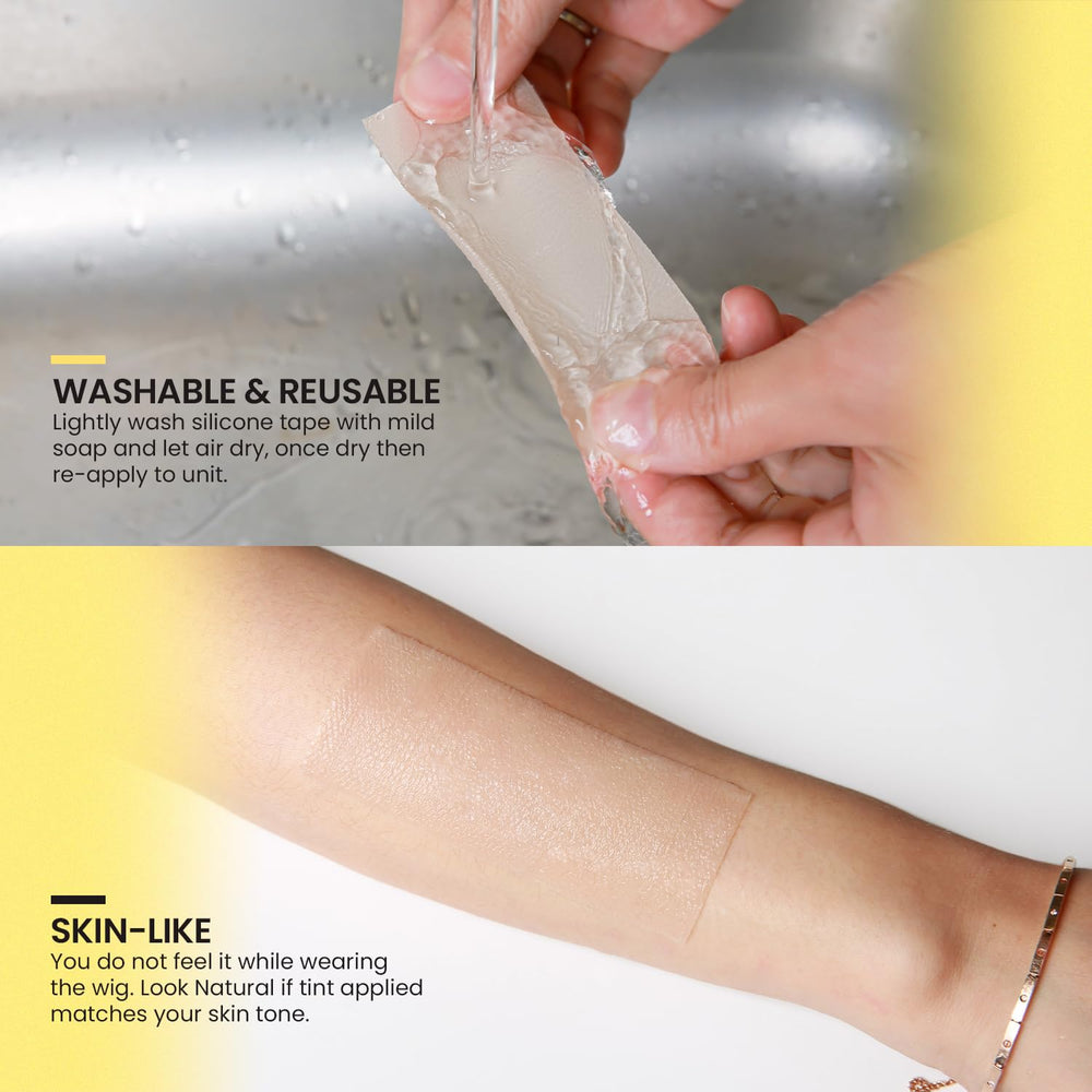 Studio Limited silicone lace tape cut to fit shows customizable shaping.