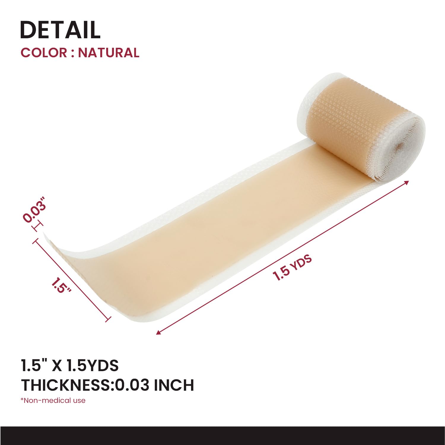Studio Limited silicone lace tape works across lace types with durable, strong hold.