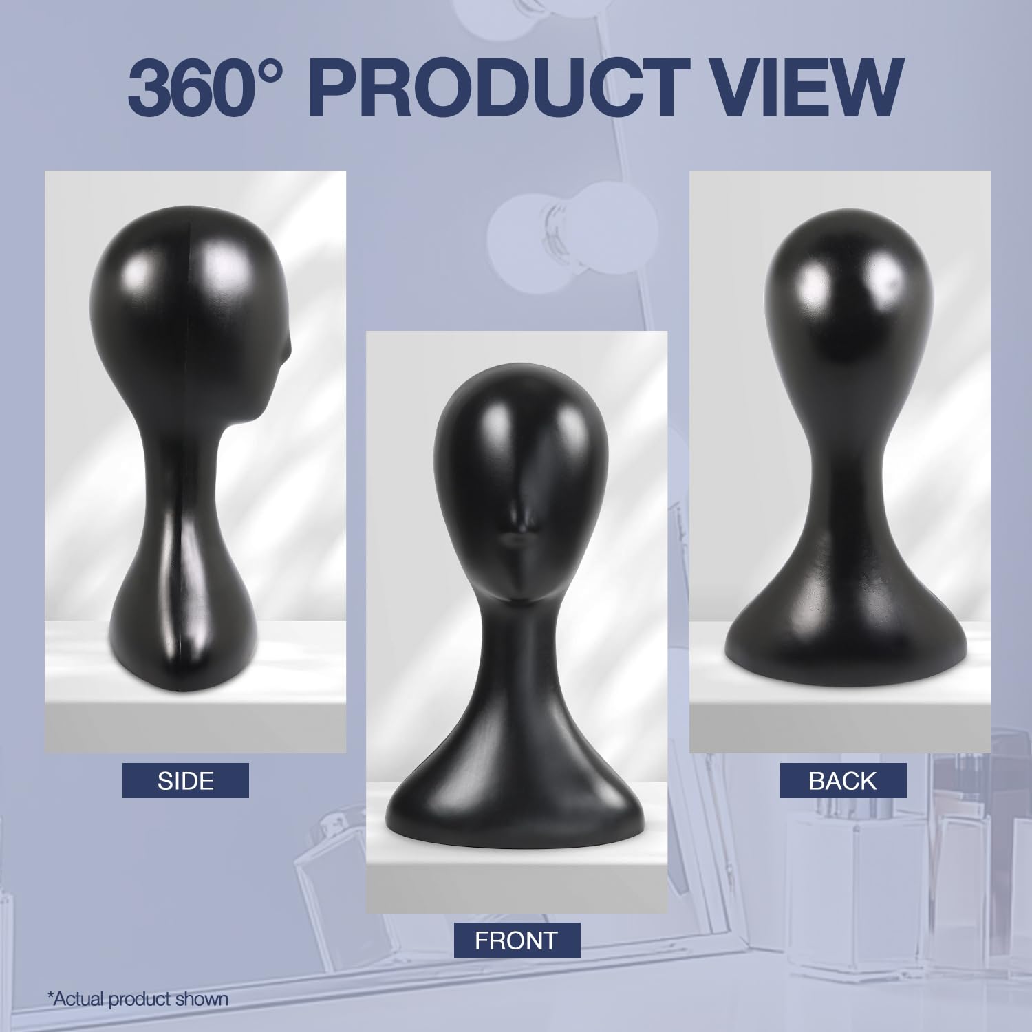 Studio Limited lightweight mannequin head for quick style changes