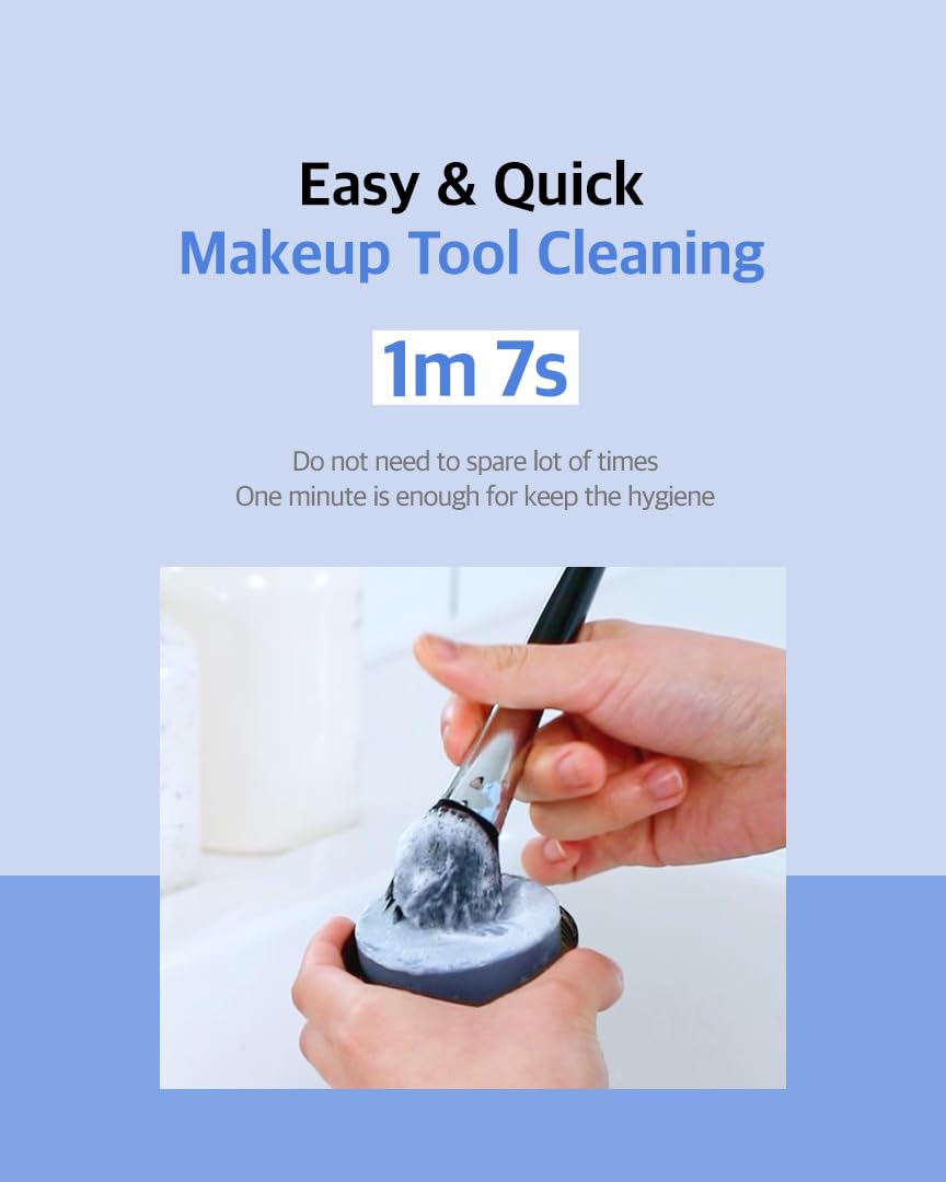 STUDIO17 charcoal and plant oil cleanser deep cleans while protecting bristles
