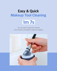 STUDIO17 charcoal and plant oil cleanser deep cleans while protecting bristles