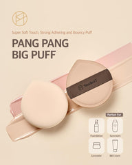 STUDIO17 Pang Pang makeup puff in case-pack for clean storage and travel.