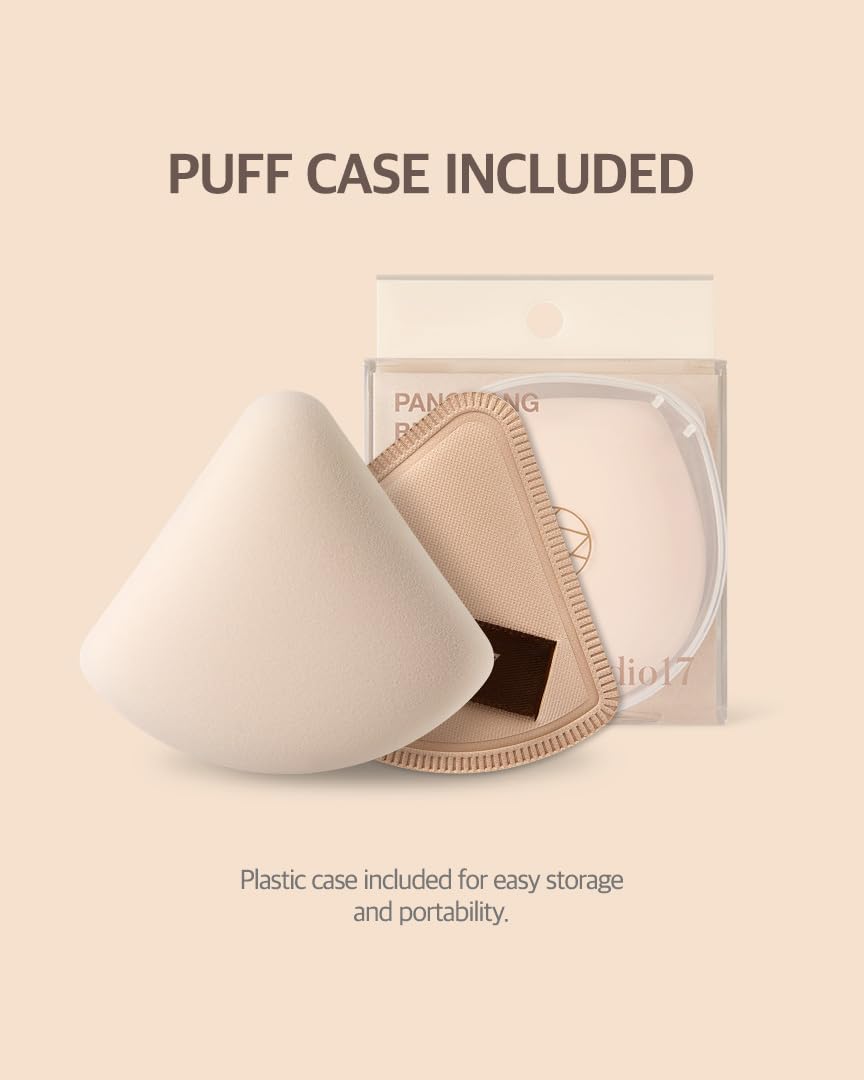 STUDIO17 Pang Pang triangle puff detailed area application around nose and eyes