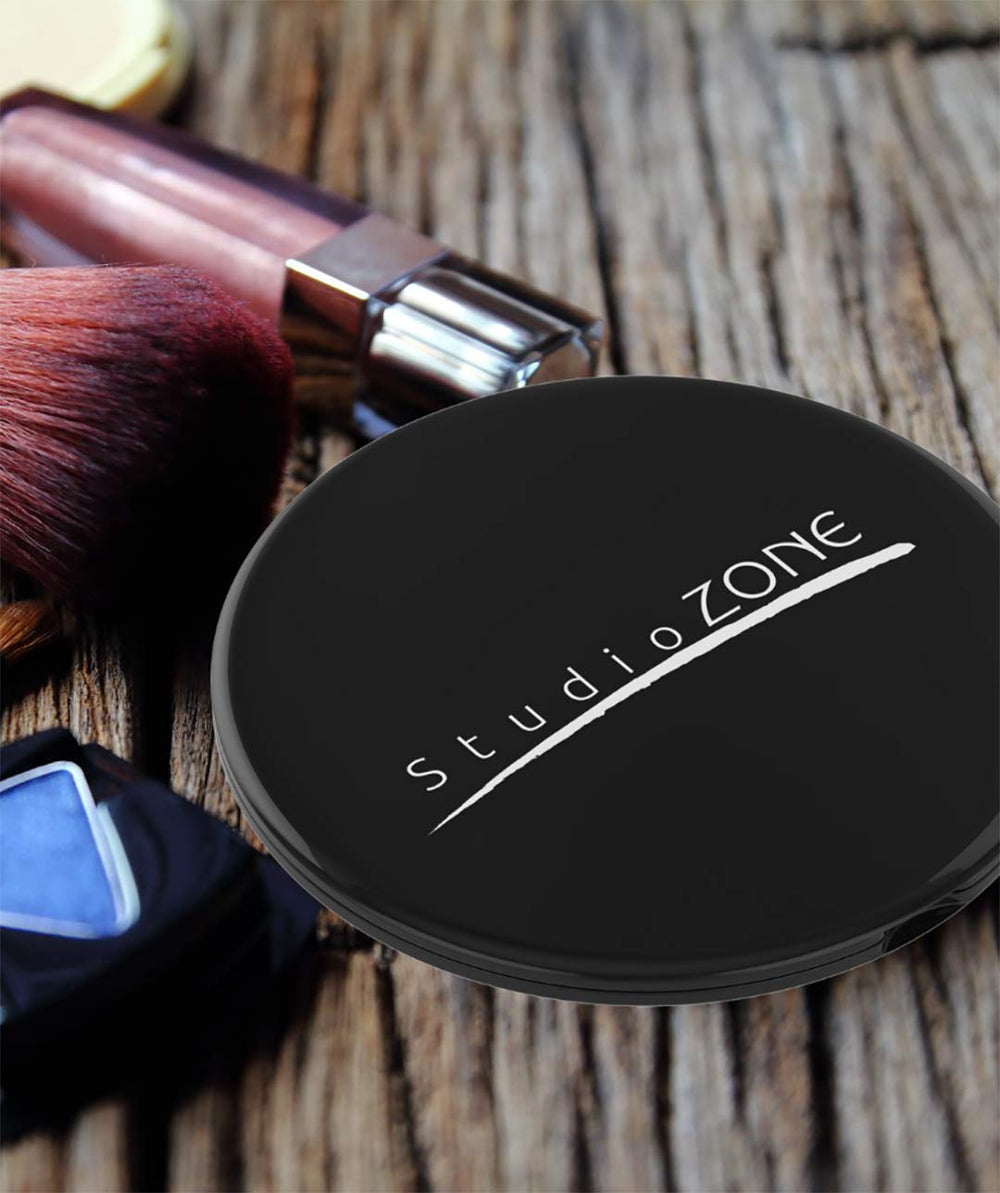 StudioZONE ClassZ compact mirror on-tabletop use enables hands-free makeup checks.