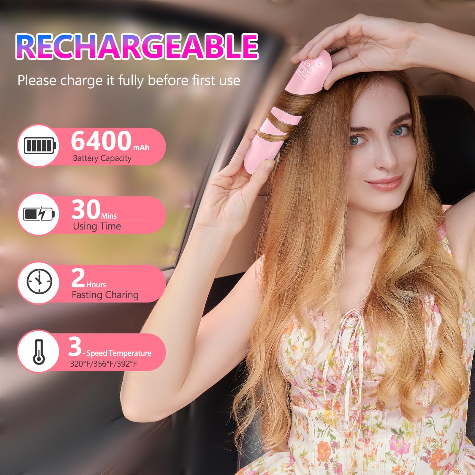 STUDLLY anti-scald ceramic heater protects scalp during use