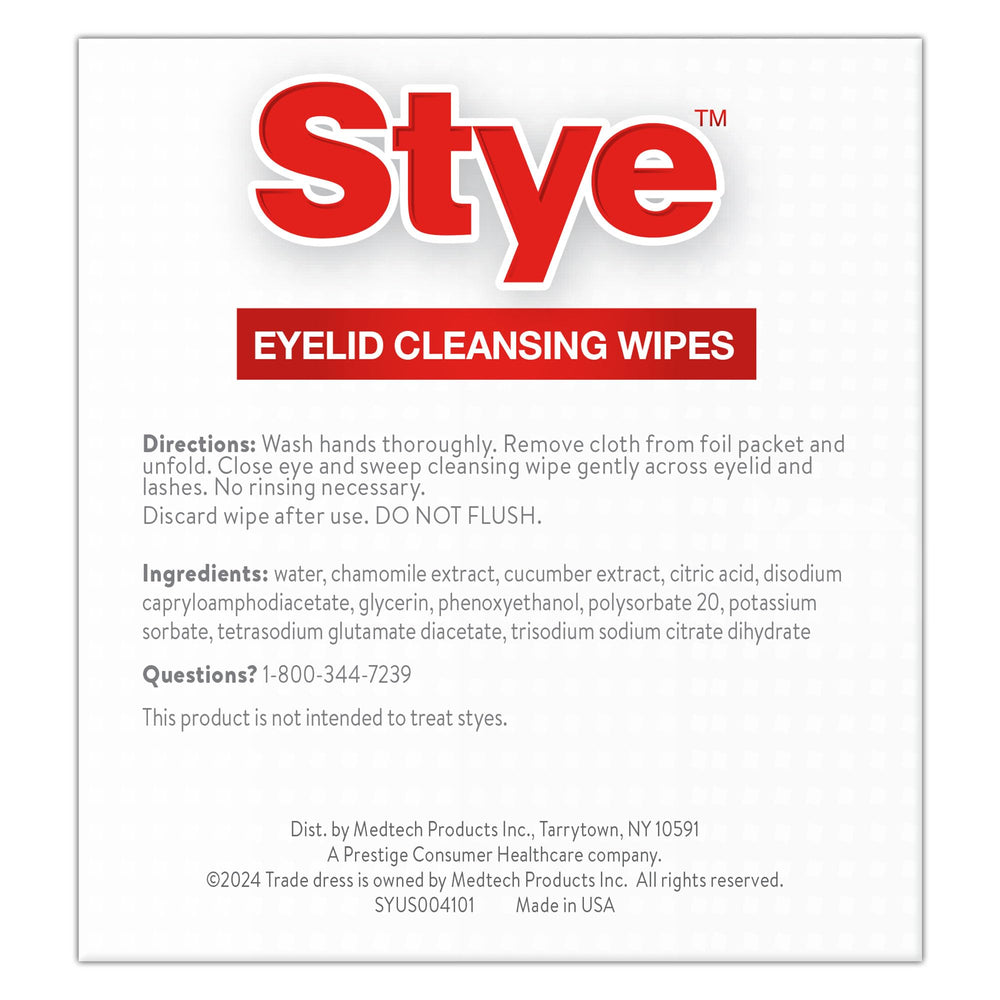 Stye toallitas para viaje, higiene ocular en movimiento