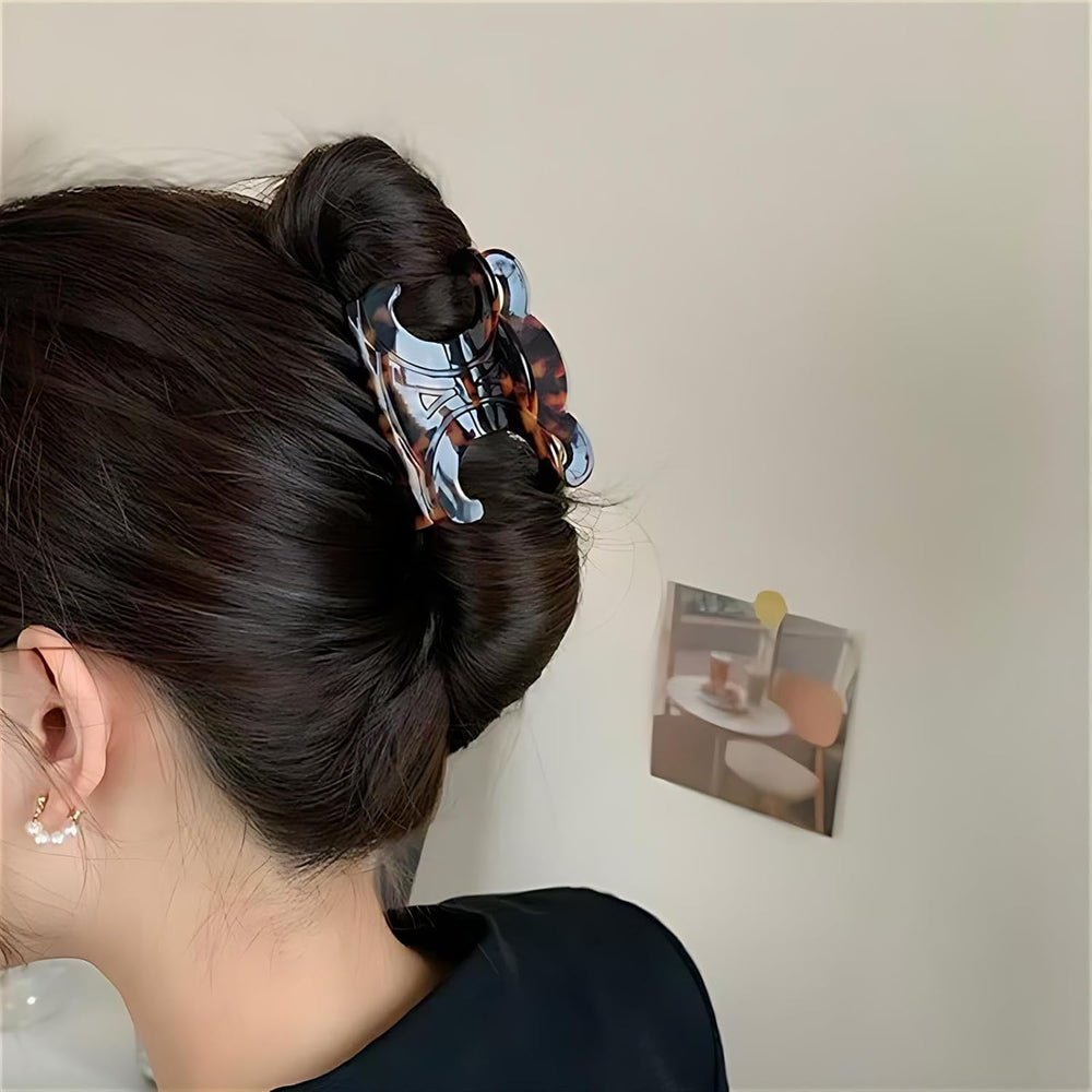Style-B Large Claw Hair Clip secures thick or thin hair without slipping
