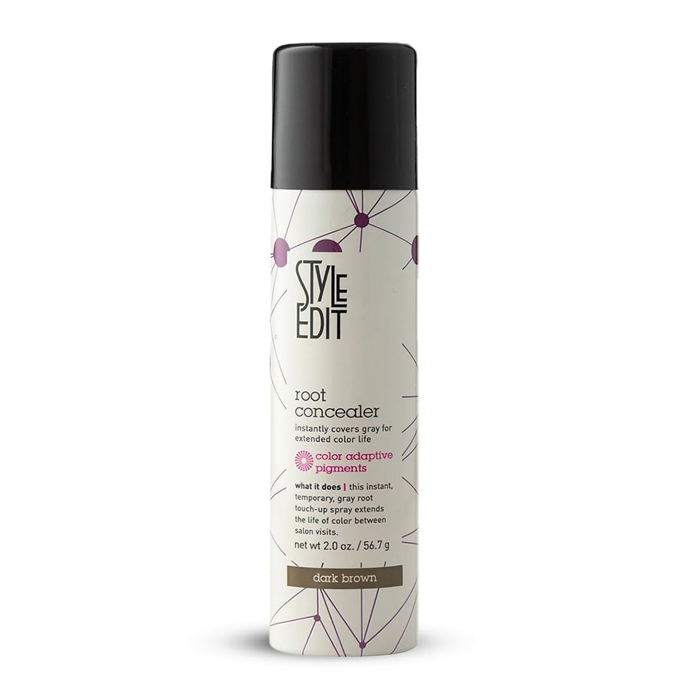 Style Edit Root Touch Up Spray bottle for easy gray coverage between salons