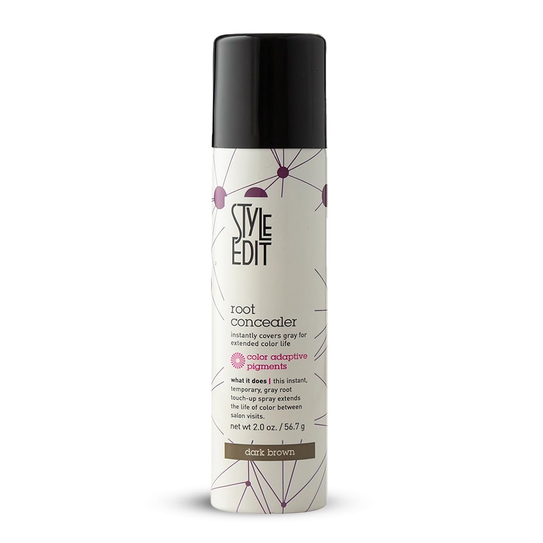 Style Edit Root Touch Up Spray bottle for easy gray coverage between salons