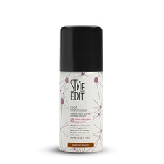 STYLE EDIT travel-size root touch up spray bottle provides on-the-go gray root coverage.