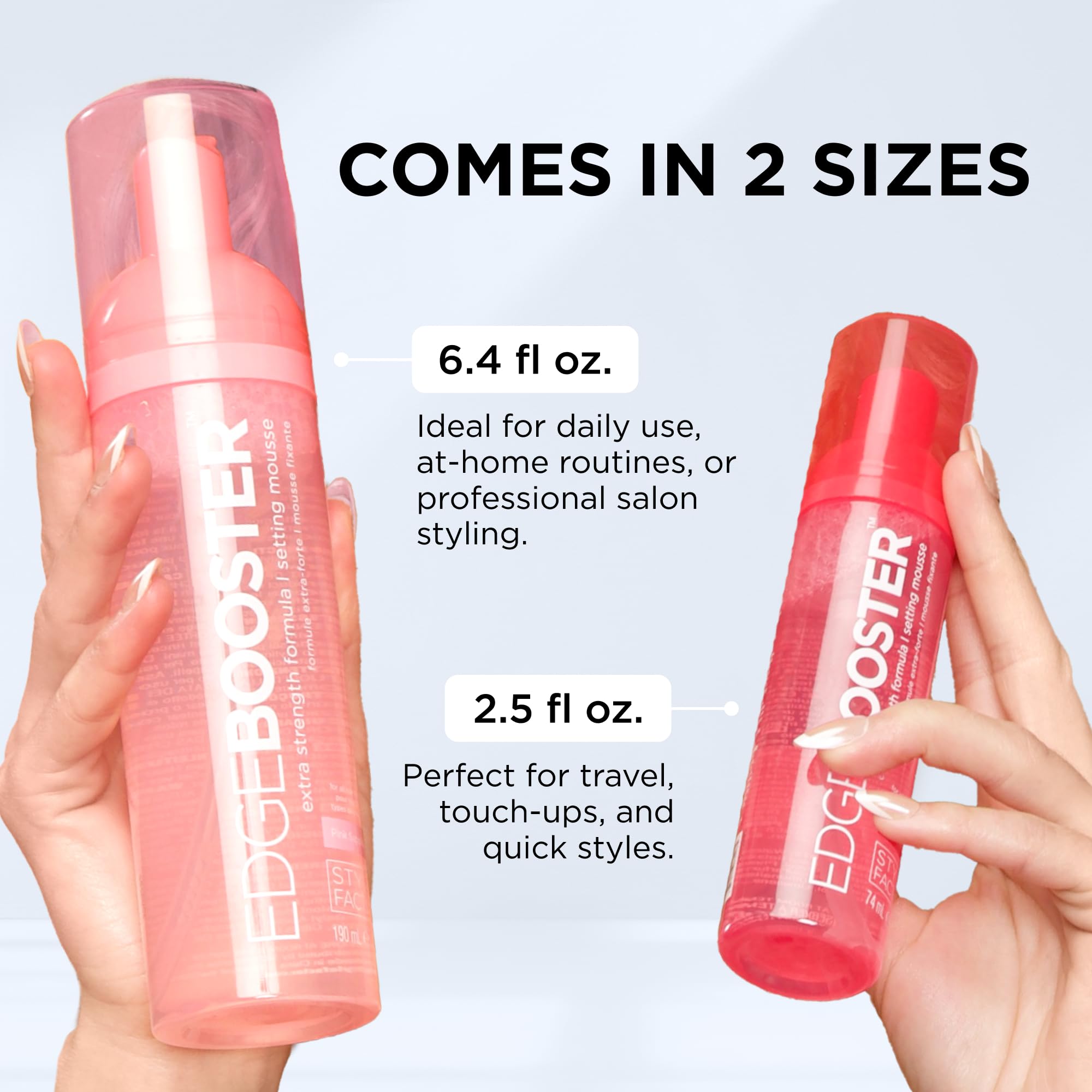 Style Factor Edge Booster curly hair styling results with smooth finish